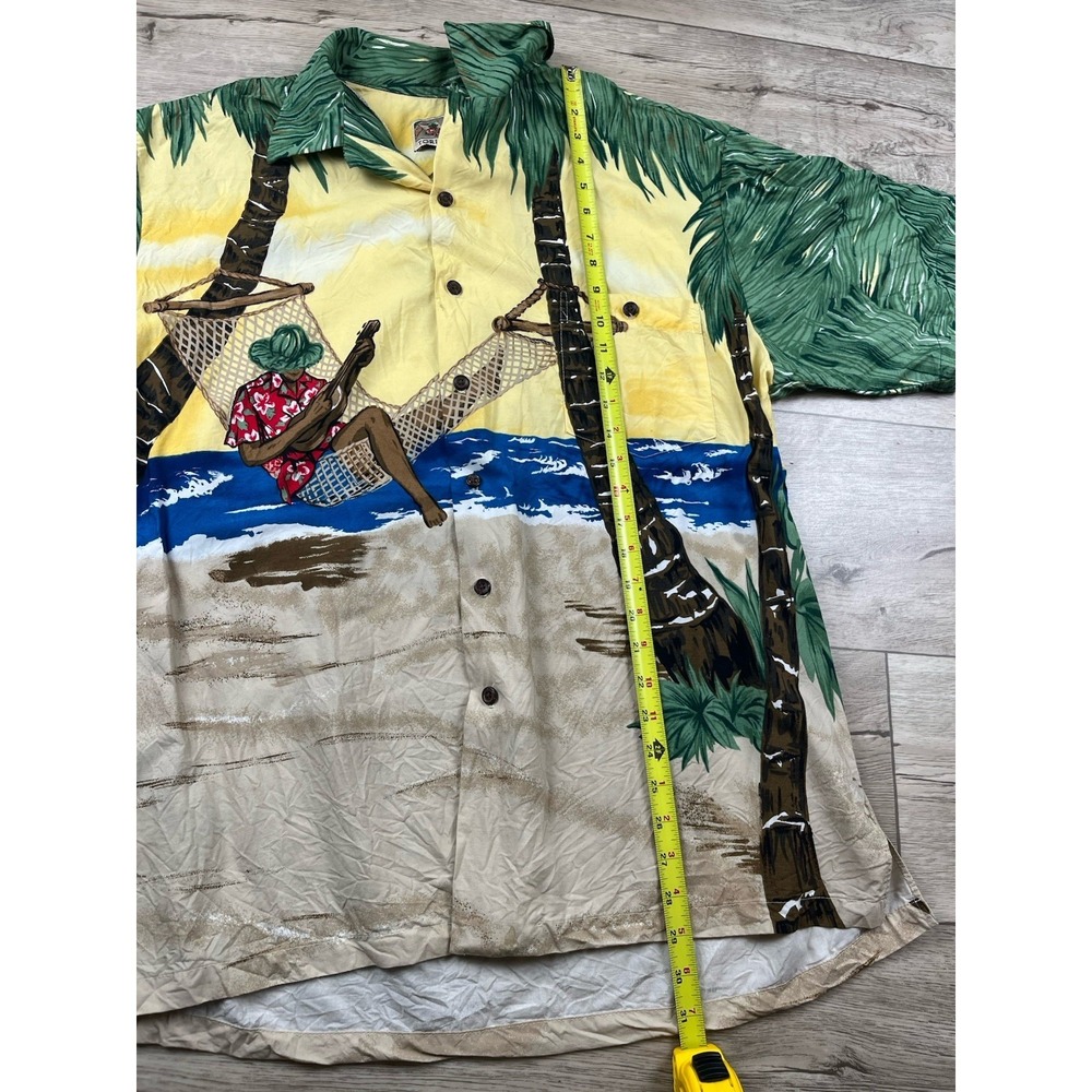 Tori Richard Hawaiian Shirt Mens 2XL Aloha Tropical Floral Camp Classic Car USA - Picture 5 of 12